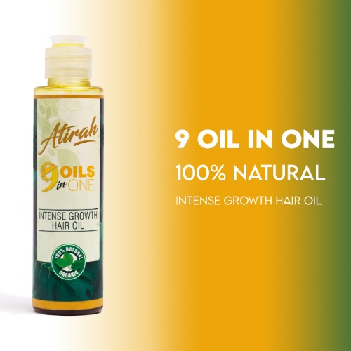 ATIRAH 100% Organic 9-in-1 Hair Growth Oil 120ml