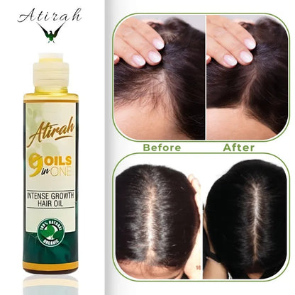 ATIRAH 100% Organic 9-in-1 Hair Growth Oil  120ml